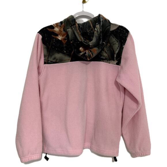WFS Pink Camouflage Hunting Fleece Jacket Coat with hoody L - Picture 2 of 7